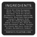 Black ingredient list product label | Zazzle