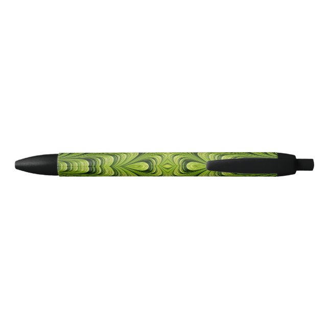 Black Ink Pen Christmas Design Green (Back)