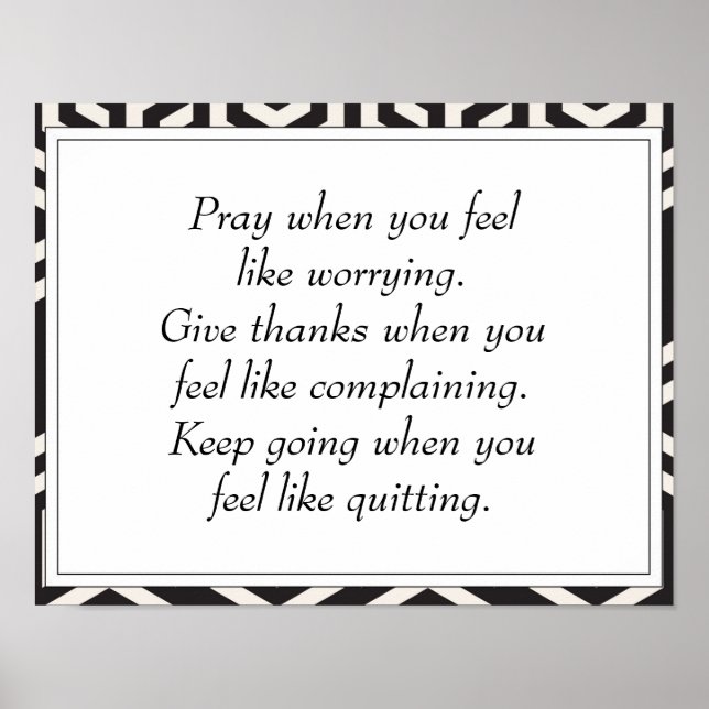 Black Inspirational Life Encouragement Quotes  Poster (Front)