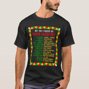 Black Inventors Proud Black History Month Roots Fu T-Shirt