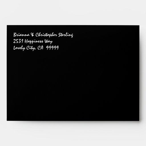 Black Invitation Envelopes 10