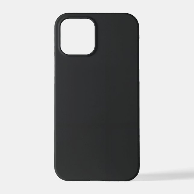 Black iPhone Case Matte Minimal Slim Cover (Back)