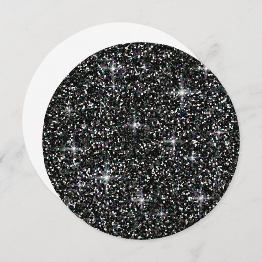 Black iridescent glitter (Front/Back)