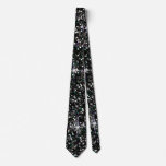 Black Iridescent Glitter Neck Tie at Zazzle
