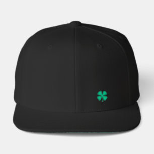 Black Irish 6 panel snapback cap
