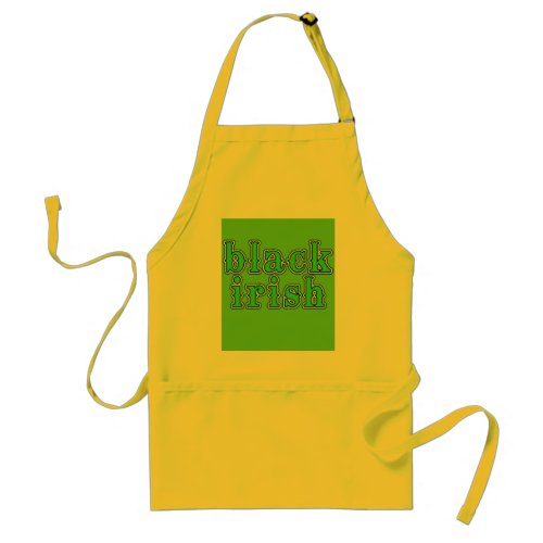 Black Irish Adult Apron