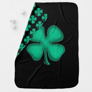 Black Irish baby blanket