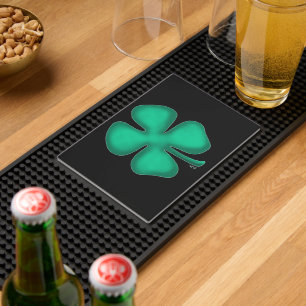 Black Irish bar mat