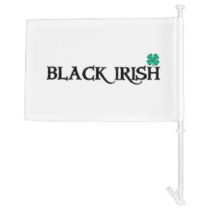 Black Irish car and boat flag