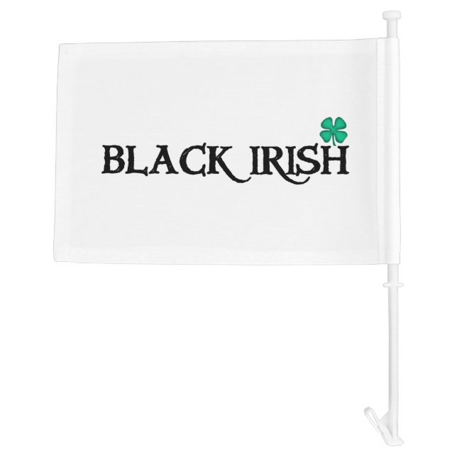 Black Irish car and boat flag (Back)
