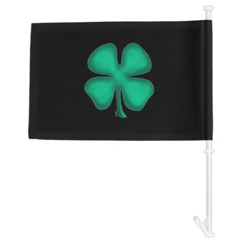 Black Irish car and boat flag