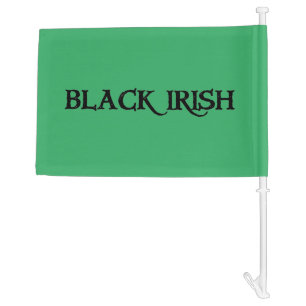 Black Irish car and boat flag