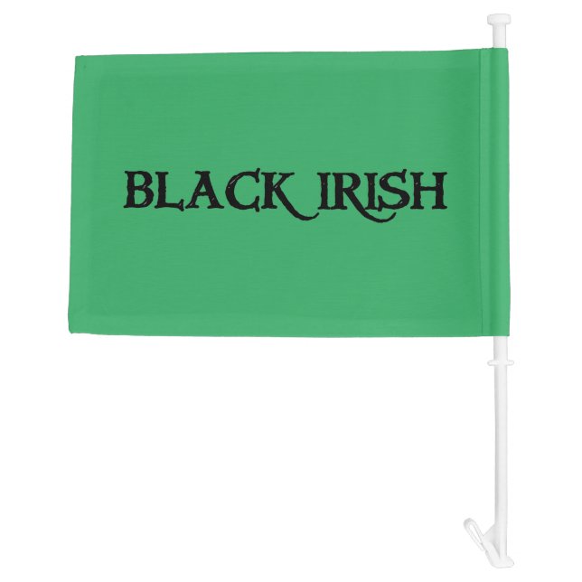 Black Irish car and boat flag (Back)