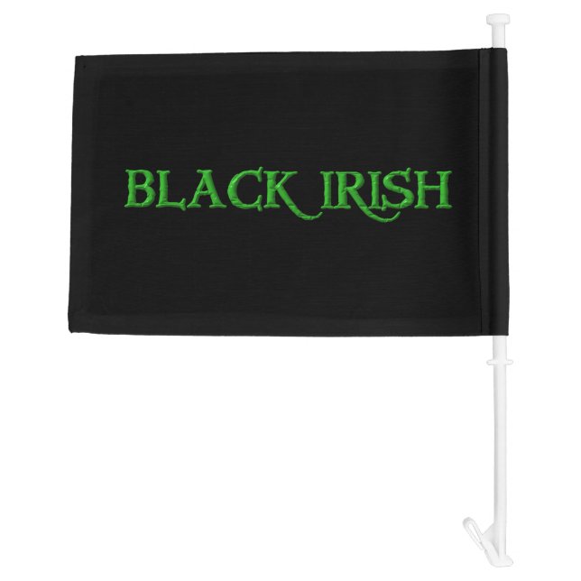 Black Irish car and boat flag (Back)