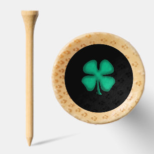 Black Irish Circle bamboo golf tee top