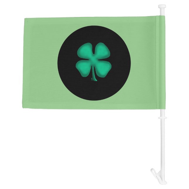 Black Irish Circle car and boat flag (Back)