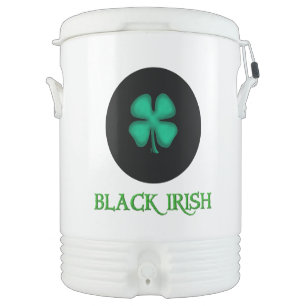 Black Irish circle cooler white 10 gallon