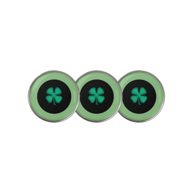 Black Irish Circle golf ball markers (3 Up)