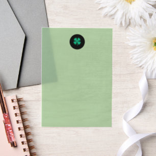 Black Irish Circle green vellum papers Vellum Invitations