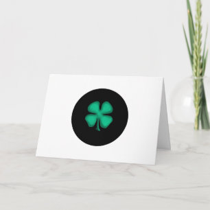 Black Irish Circle greeting card