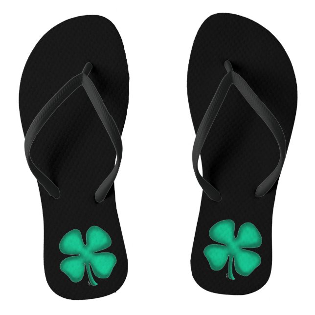 Black Irish flip flops (Footbed)