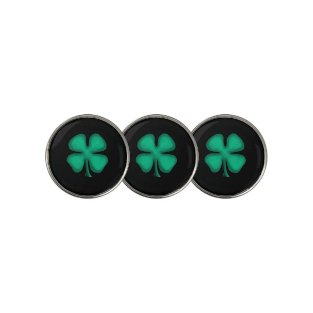 Black Irish golf ball markers (3 Up)