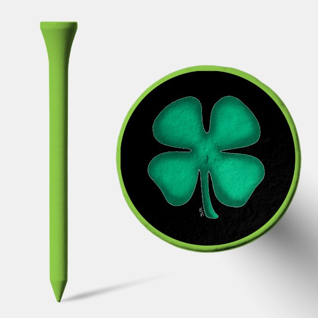 Black Irish green golf tee top (Combo)