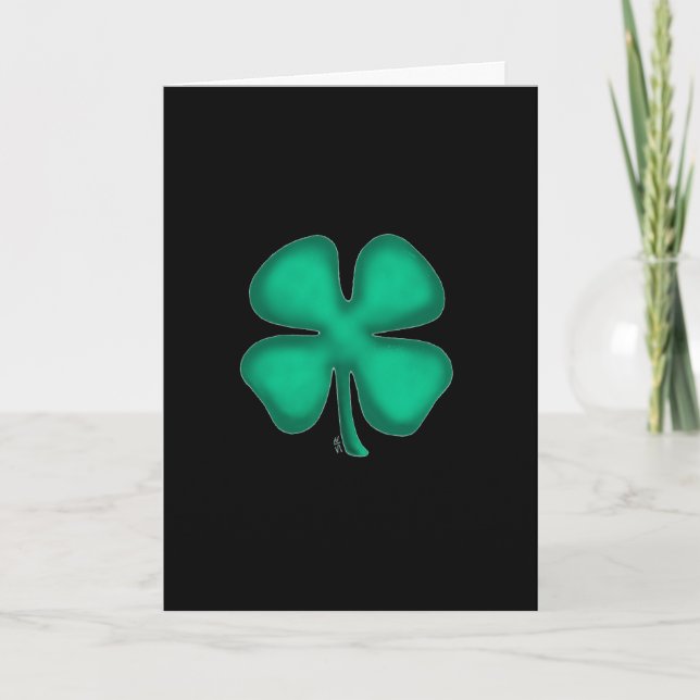 Black Irish greeting card (Front)