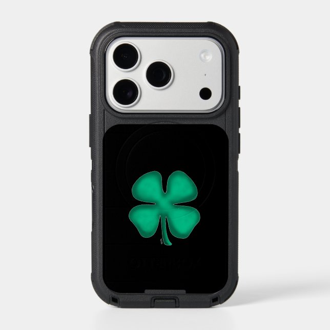 Black Irish iPhone 17 Pro OtterBox Defender case (Back)