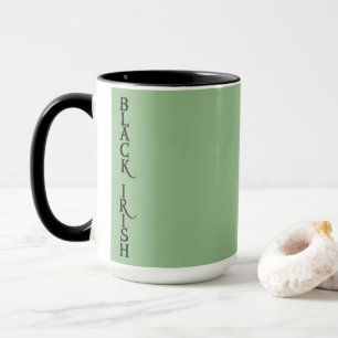 Black Irish large green combo mug