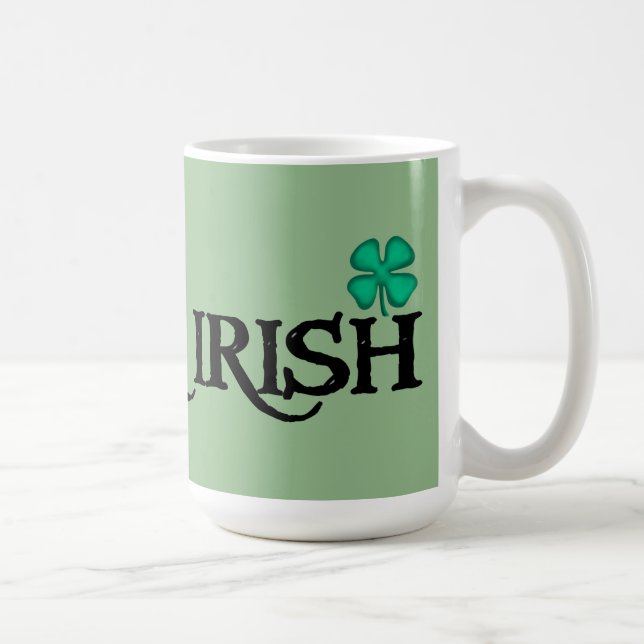 Black Irish large green mug (Right)