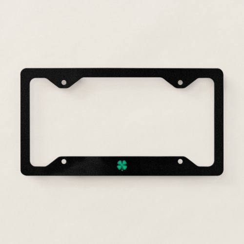 Black Irish license plate frame