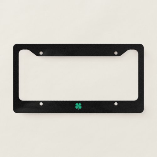 Black Irish license plate frame