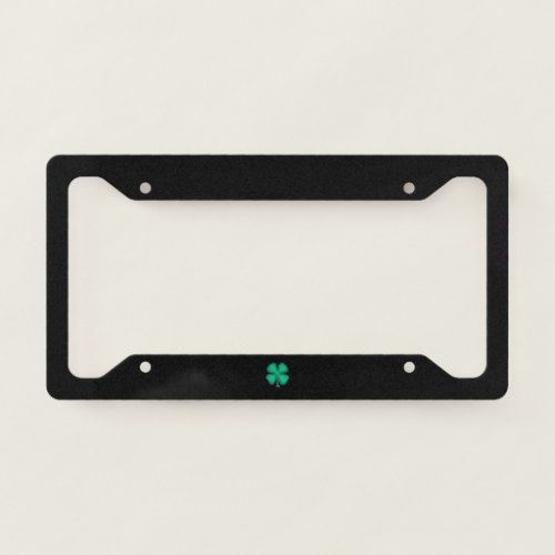 Black Irish license plate frame