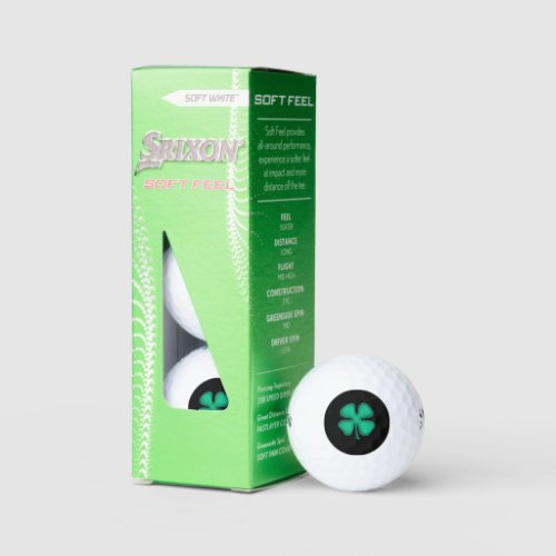 Black Irish Srixon Soft Feel golf balls 3 pk