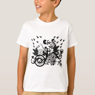Black Irish Swirls and Leprechauns T-Shirt