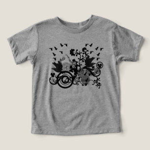 Black Irish Swirls and Leprechauns Toddler T-shirt