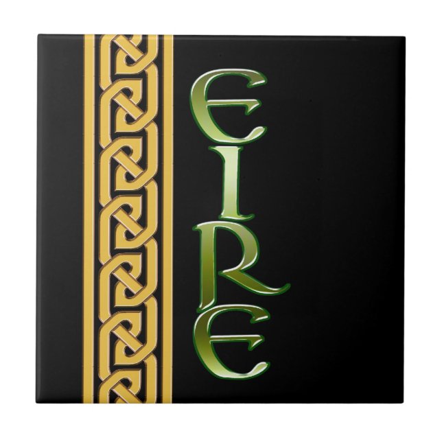 Black Irish Tile (Front)