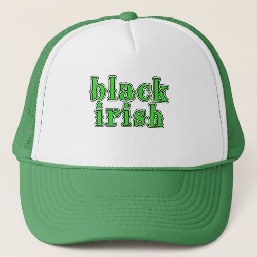 Black Irish Trucker Hat