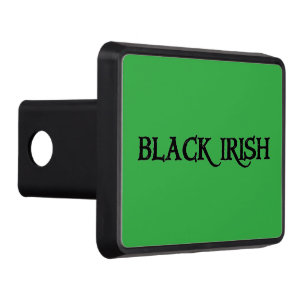 Black Irish word green hitch cover receiver