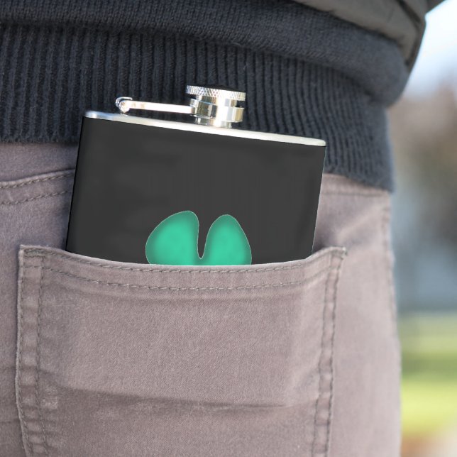 Black Irish wrapped flask (In Situ)