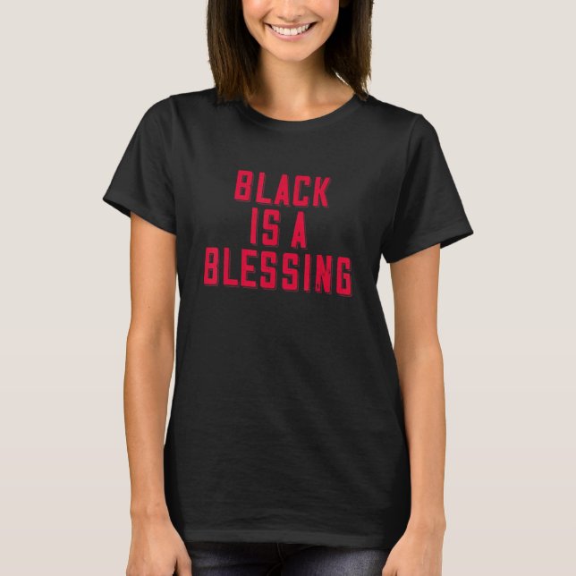 Black Is A Blessing - Junenth Melanin Tee For Men  (Front)