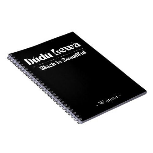 Black Is Beautiful Journal — Gift for Her