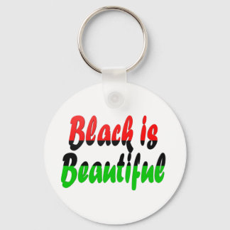 Black is Beautiful Pan-African Flag Keychain