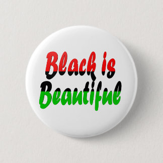 Black is Beautiful Pan-African Flag Pinback Button