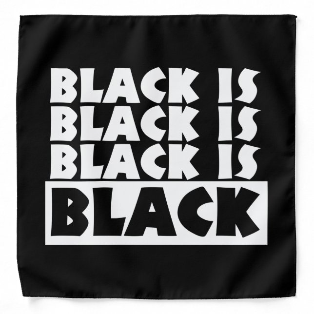 Black Is Black Bandana (Front)