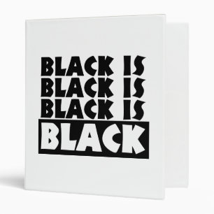 Black Is Black Binder