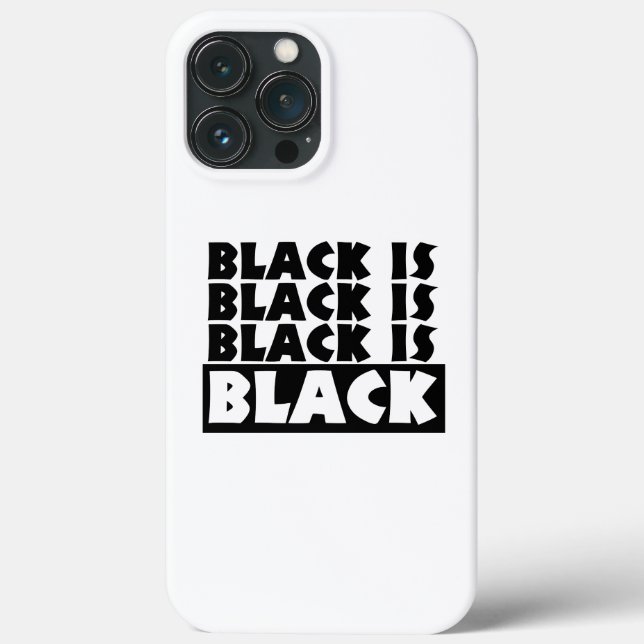 Black Is Black Case-Mate iPhone Case (Back)