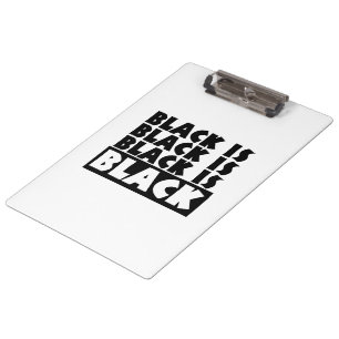 Black Is Black Clipboard