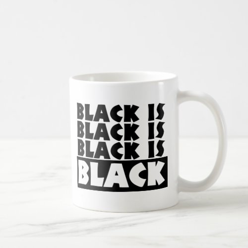 Black Is Black Coffee Mug